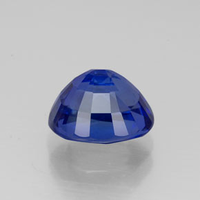 Zafiro azul natural de 2,41 ct, corte óvalo, VS
