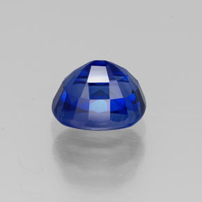 Zafiro azul natural de 1,28 ct, corte óvalo, VVS
