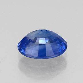 Zafiro azul natural de 1,46 ct, corte óvalo, VS