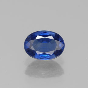 Zafiro azul natural de 0,67 ct, corte óvalo, VS-SI