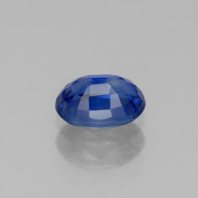 Zafiro azul natural de 0,67 ct, corte óvalo, VS-SI