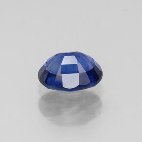 Zafiro azul natural de 0,75 ct, corte óvalo, VS