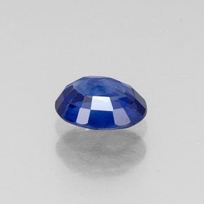 Zafiro azul natural de 0,70 ct, corte óvalo, VS
