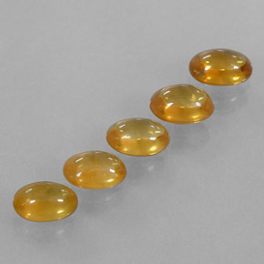 Gemas de zafiro dorado natural de 3,06 ct, transparente, transparente / translúcido