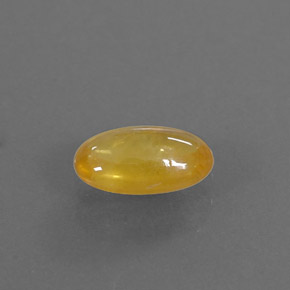 Zafiro amarillo natural de 0,85 ct, transparente, transparente / translúcido