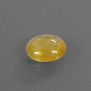Zafiro amarillo natural de 1,09 ct, transparente, transparente / translúcido