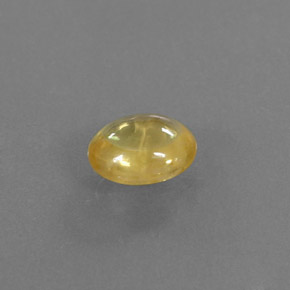 Zafiro amarillo natural de 0,87 ct, transparente, transparente / translúcido
