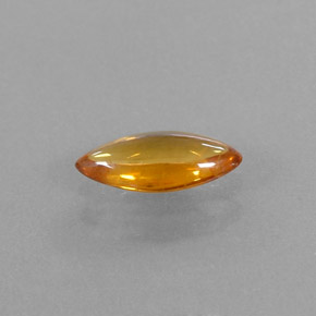 Zafiro naranja natural de 0,74 ct, transparente, transparente / translúcido