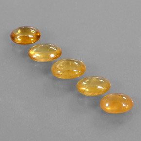 Gemas de zafiro amarillo natural de  ct, transparente, transparente / translúcido