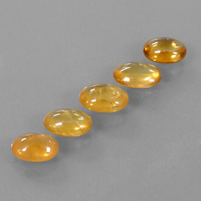 Gemas de zafiro amarillo natural de  ct, transparente, transparente / translúcido