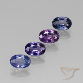 Gemas de Zafiro Multicolor natural de 2.58 ct, Ovalada, VVS-VS