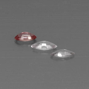 Gemas de zafiro multicolor natural de  ct, marquesa, VVS-VS