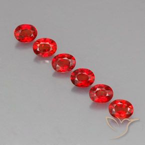 Gemas de zafiro naranja natural de 2,15 ct, corte óvalo, VVS-VS