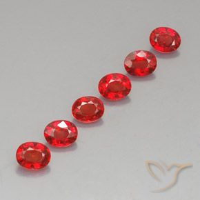 Gemas de zafiro naranja natural de 2,17 ct, corte óvalo, VVS-VS