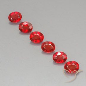 Gemas de zafiro naranja natural de 2,17 ct, corte óvalo, VVS-VS
