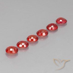 Gemas de zafiro naranja natural de 2,17 ct, corte óvalo, VVS-VS