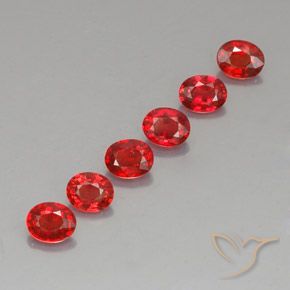 Gemas de zafiro naranja natural de 2,10 ct, corte óvalo, VVS-VS