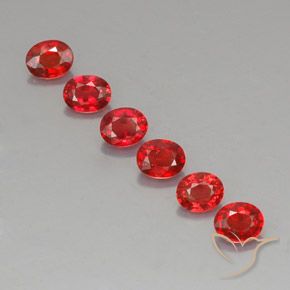 Gemas de zafiro naranja natural de 2,10 ct, corte óvalo, VVS-VS