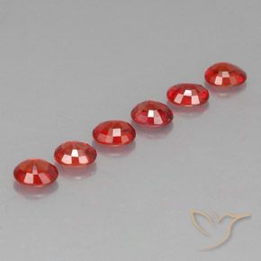 Gemas de zafiro naranja natural de 2,10 ct, corte óvalo, VVS-VS