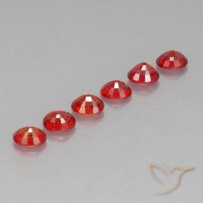 Gemas de zafiro naranja natural de 2,21 ct, corte óvalo, VVS-VS