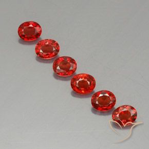 Gemas de zafiro naranja natural de 2,05 ct, corte óvalo, VVS-VS