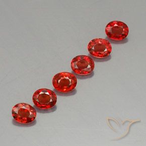 Gemas de zafiro naranja natural de 2,05 ct, corte óvalo, VVS-VS