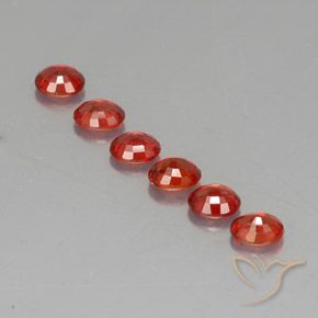 Gemas de zafiro naranja natural de 2,05 ct, corte óvalo, VVS-VS