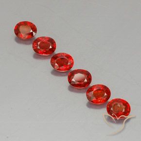 Gemas de zafiro naranja natural de 2,12 ct, corte óvalo, VVS-VS
