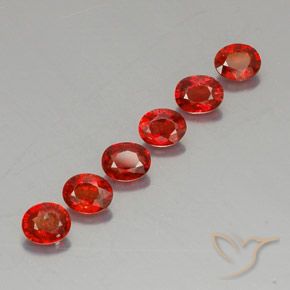 Gemas de zafiro naranja natural de 2,12 ct, corte óvalo, VVS-VS