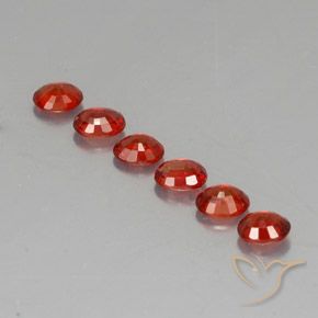 Gemas de zafiro naranja natural de 2,12 ct, corte óvalo, VVS-VS