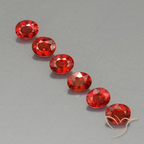 Gemas de zafiro naranja natural de 2,27 ct, corte óvalo, VVS-VS