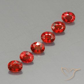 Gemas de zafiro naranja natural de 2,27 ct, corte óvalo, VVS-VS