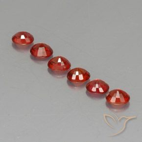 Gemas de zafiro naranja natural de 2,27 ct, corte óvalo, VVS-VS
