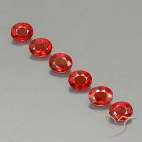 Gemas de zafiro naranja natural de 2,08 ct, corte óvalo, VVS-VS