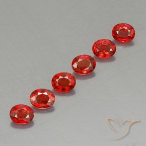 Gemas de zafiro naranja natural de 2,08 ct, corte óvalo, VVS-VS