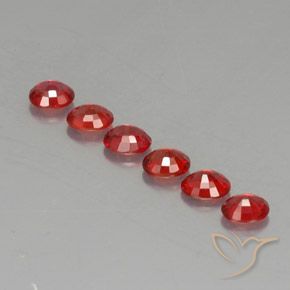 Gemas de zafiro naranja natural de 2,08 ct, corte óvalo, VVS-VS
