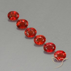 Gemas de zafiro naranja natural de 2,02 ct, corte óvalo, VVS-VS