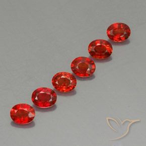 Gemas de zafiro naranja natural de 2,02 ct, corte óvalo, VVS-VS