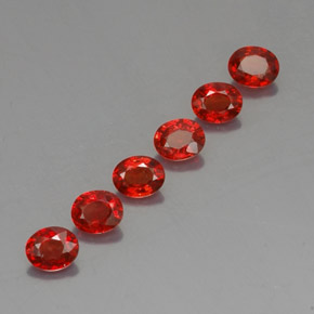 Gemas de zafiro naranja natural de 2,08 ct, corte óvalo, VVS-VS
