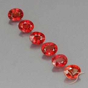 Gemas de zafiro naranja natural de 2,37 ct, corte óvalo, VVS-VS