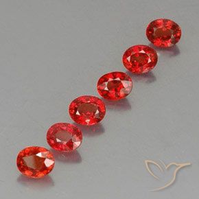 Gemas de zafiro naranja natural de 2,37 ct, corte óvalo, VVS-VS