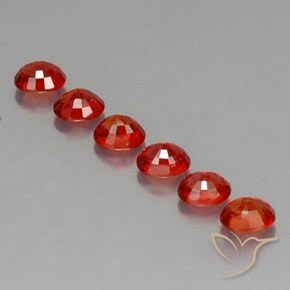 Gemas de zafiro naranja natural de 2,37 ct, corte óvalo, VVS-VS