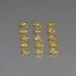 Gemas de zafiro oro natural de  ct, en forma de pera, VVS-VS