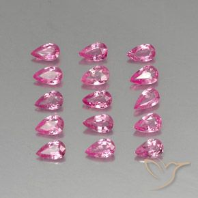 3.62ctw Natural Rosado medio Zafiro, En forma de pera, VVS-VS