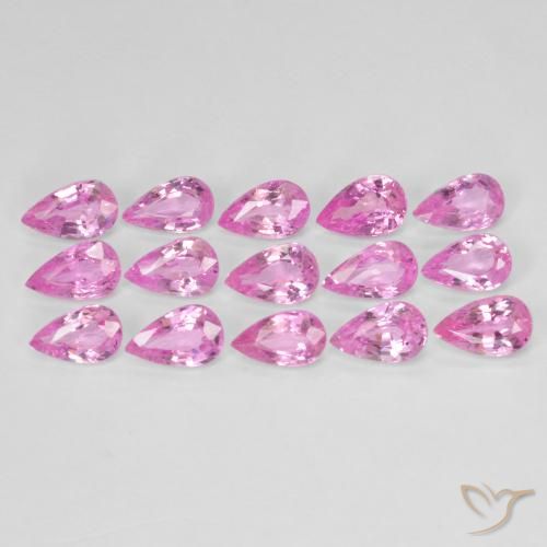 4.26ctw Natural Rosado medio Zafiro, En forma de pera, VVS-VS