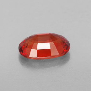 Zafiro naranja natural de 1,90 ct, corte óvalo, VVS