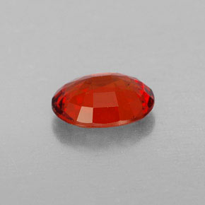 Zafiro naranja natural de 1,21 ct, corte óvalo, VVS