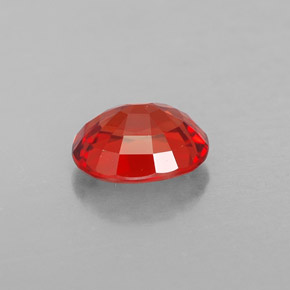 Zafiro naranja natural de 1,59 ct, corte óvalo, VVS