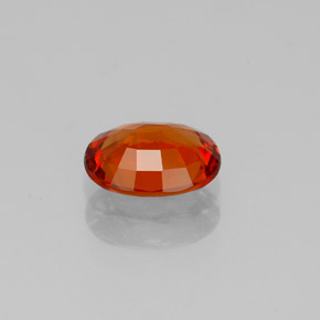 Zafiro naranja natural de 1,21 ct, corte óvalo, VVS