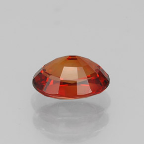Zafiro naranja natural de 1,09 ct, corte óvalo, VVS